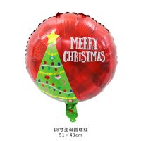 Weihnachten Weihnachtsbaum Weihnachtsmann Schneemann Aluminiumfolie Gruppe Luftballons sku image 22