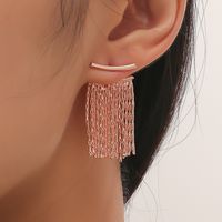 Fashion Crown Alloy Tassel Artificial Gemstones Women's Earrings 1 Pair main image 4