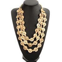 Style Ethnique Géométrique De Noix De Coco Shell De Gros Collier sku image 5