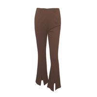 Fashion Solid Color Spandex Polyester Full Length Flared Pants sku image 15