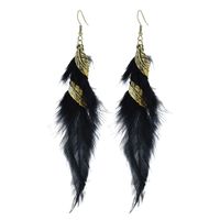Ethnic Style Geometric Feather Women's Drop Earrings 1 Pair sku image 5