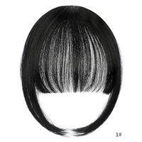 Women's Fashion Street High Temperature Wire Bangs Short Straight Hair Wigs sku image 1