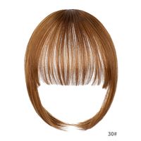 Frau Mode Straße Hochtemperaturdraht Knalleffekte Kurzes Glattes Haar Perücken sku image 6