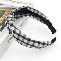 New Hair Accessories Korean Cloth Cross Solid Color Printing Knotted Wide-edge Cheap Headband Wholesale sku image 28