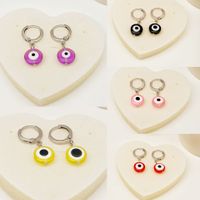 Retro Devil's Eye Resin Metal Women's Drop Earrings 1 Pair main image 6