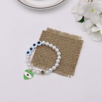 Ethnic Style Heart Shape Imitation Pearl Beaded Plating Women's Bracelets 1 Piece sku image 1