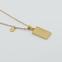 Fashion Square Constellation Stainless Steel Plating Necklace 1 Piece main image 5