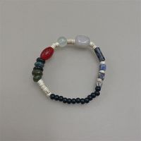 Retro Geometric Natural Stone Agate Bracelets 1 Piece sku image 7