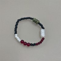 Retro Geometric Natural Stone Agate Bracelets 1 Piece sku image 1