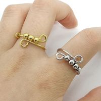 Fashion Round Stainless Steel Copper Rings 1 Piece main image 3