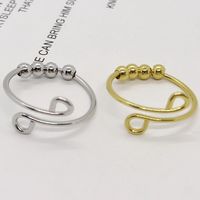 Fashion Round Stainless Steel Copper Rings 1 Piece main image 1
