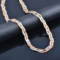 Simple Style Solid Color Titanium Steel Plating Necklace 1 Piece main image 1