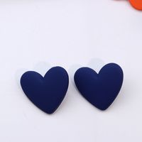 Sweet Heart Shape Arylic Stoving Varnish Women's Earrings 1 Pair sku image 5