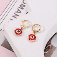 Fashion Devil's Eye Glass Women's Drop Earrings 1 Pair sku image 4