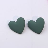 Sweet Heart Shape Arylic Stoving Varnish Women's Earrings 1 Pair sku image 9