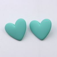 Sweet Heart Shape Arylic Stoving Varnish Women's Earrings 1 Pair sku image 10