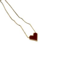 Sweet Heart Shape Titanium Steel Plating Necklace main image 3