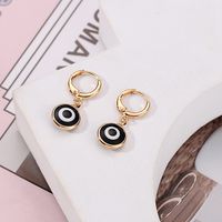 Fashion Devil's Eye Glass Women's Drop Earrings 1 Pair sku image 6