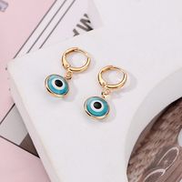 Fashion Devil's Eye Glass Women's Drop Earrings 1 Pair sku image 5