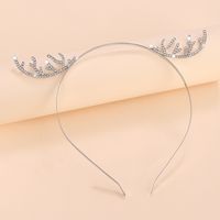 Fashion Letter Snowflake Alloy Inlay Rhinestones Hair Band 1 Piece sku image 2