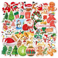 Cute Cartoon Christmas Pattern Holiday Decoration Stickers 50 Pieces Wholesale main image 1