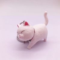 Cute Cat Vinyl Women's Keychain 1 Piece sku image 3