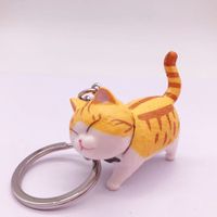 Cute Cat Vinyl Women's Keychain 1 Piece sku image 1