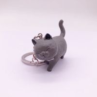 Cute Cat Vinyl Women's Keychain 1 Piece sku image 5