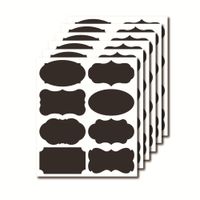 Creative Self-adhesive Label Special-shaped Black Pvc Irregular Stickers main image 3