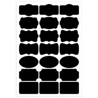 Creative Self-adhesive Label Special-shaped Black Pvc Irregular Stickers main image 2