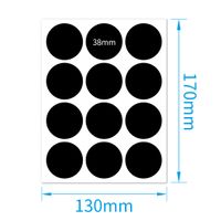 Creative Self-adhesive Label Special-shaped Black Pvc Irregular Stickers sku image 2