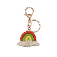 Fashion Rainbow Metal Tassel Bag Pendant Keychain sku image 3
