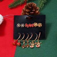 Christmas Animal Christmas Tree Alloy Plating Women's Earrings 1 Set main image 5