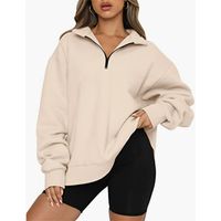 Women's Hoodie Long Sleeve Hoodies & Sweatshirts Zipper Casual Solid Color main image 6