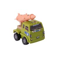 Car Mini Small Sized Engineering Vehicle Military Cars And Dinosaurs Children's Assembled Toy main image 3