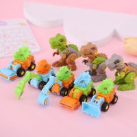 Car Mini Small Sized Engineering Vehicle Military Cars And Dinosaurs Children's Assembled Toy sku image 4