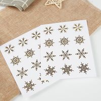Christmas Gilding Diy Transparent Snowflake Decoration Stickers 12 Pieces main image 5