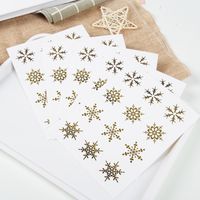 Christmas Gilding Diy Transparent Snowflake Decoration Stickers 12 Pieces main image 6