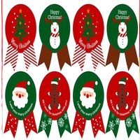 Cute Santa Claus Snowman Christmas Gift Decorative Stickers main image 1