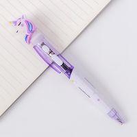 Creative Bande Dessinée Licorne Mignon 0.5mm Luminescent Stylo À Bille 1pcs sku image 4