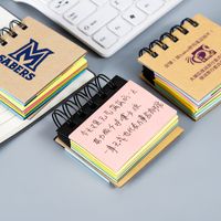 Simple Portable Mini Coil Sticky Notes Notepad Combination 1pcs main image 3