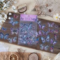 Cute Beautiful Butterfly Special-shaped Pet Sticker Notebook Diy Decorative Stickers 8 Types 40 Pieces main image 3