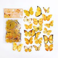 Candy Posts Pet Sticker Bag Butterfly Nature Series Vintage Butterfly Notebook Diy Decorative Sticker 40 Pieces 8 Models sku image 3
