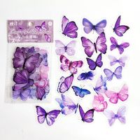 Cute Butterfly Pet Sticker 8 Styles 40 Pcs Notebook Diary Diy Decorative Stickers sku image 6
