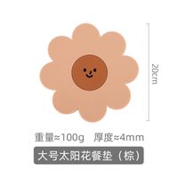 Fashion Solid Color Silica Gel Placemat sku image 9