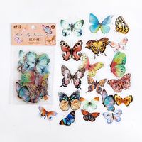 Cute Butterfly Pet Sticker 8 Styles 40 Pcs Notebook Diary Diy Decorative Stickers sku image 4