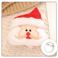 Cartoon Style Santa Claus Bell Snowman Plush Women's Brooches sku image 11