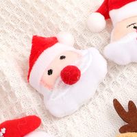 Cartoon Style Santa Claus Bell Snowman Plush Women's Brooches sku image 8
