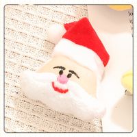 Cartoon Style Santa Claus Bell Snowman Plush Women's Brooches sku image 1