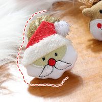 Cartoon Style Santa Claus Bell Snowman Plush Women's Brooches sku image 6